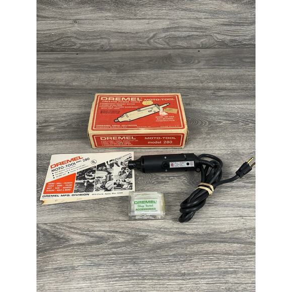 Vintage Dremel Moto-Tool Model 280, Series 66-3 Tested! - Picture 1 of 10